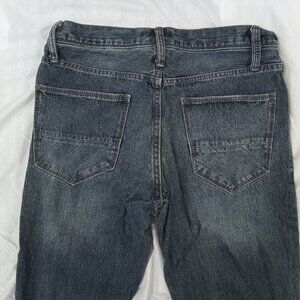No Boundaries Blue Jeans Women's Size 29 x 32 Dark Wash Stretch Zipper